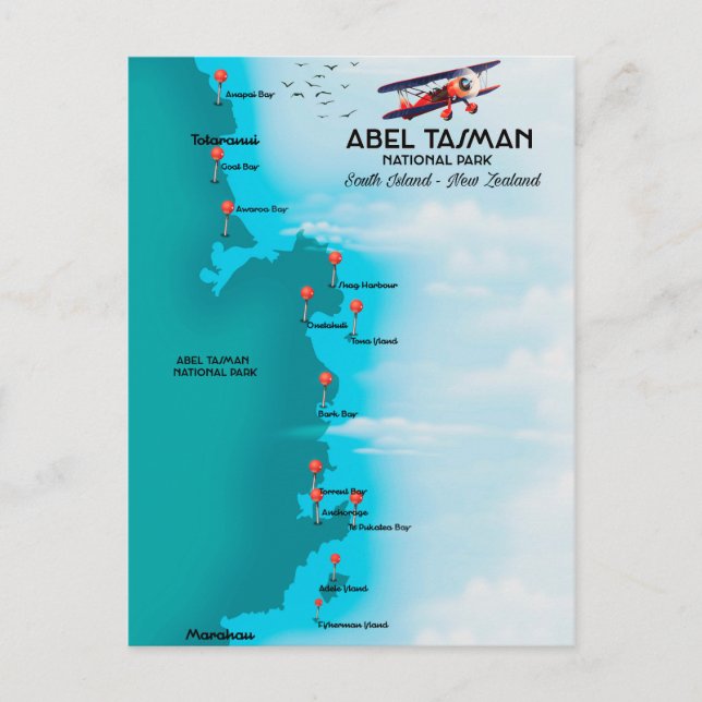 Abel Tasman National Park Postcard (Front)