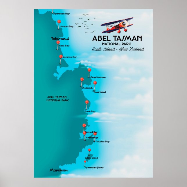 Abel Tasman National Park Poster (Front)