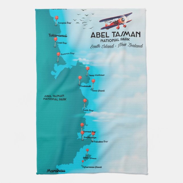 Abel Tasman National Park Tea Towel (Vertical)