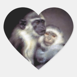 Abelard and Heloise Heart Sticker