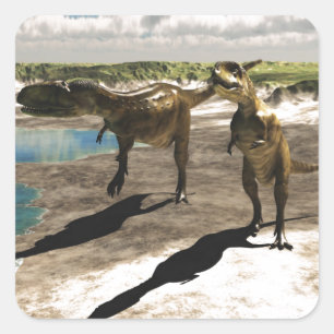 Abelisaurus 2 square sticker