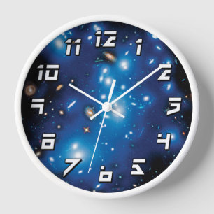 Abell 2744 Pandora Galaxy Cluster Space Photo Clock