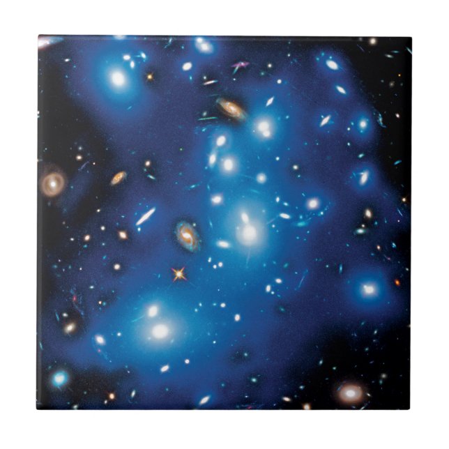 Abell 2744 Pandora Galaxy Cluster Space Photo Tile (Front)