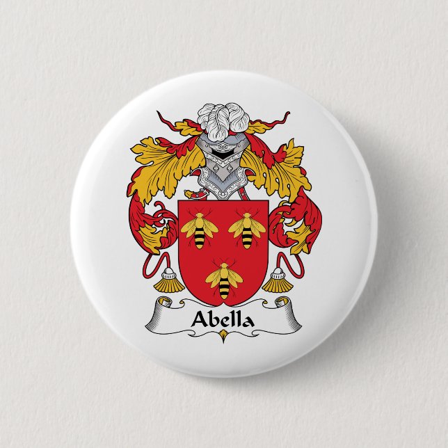 Abella Family Crest 6 Cm Round Badge (Front)