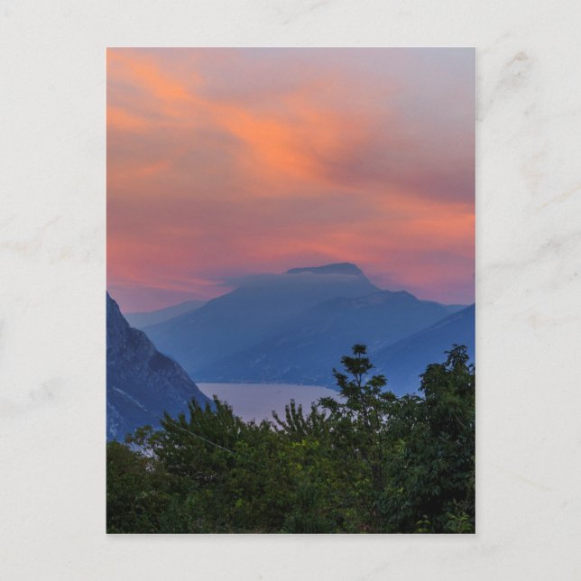Abendstimmung am Gardasee Postcard (Front)
