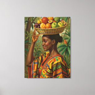 “Abeni”, Her Own Fruit – Black History Celebration Canvas Print