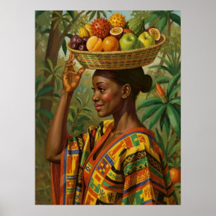 “Abeni”, Her Own Fruit – Black History Celebration Poster