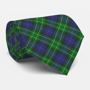 Abercrombie Blue Green Tartan Plaid Scottish Tie