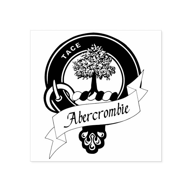 Abercrombie Clan Badge Rubber Stamp (Imprint)