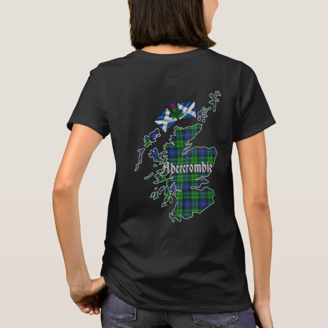 Abercrombie Clan Badge & Tartan T-Shirt (Back)