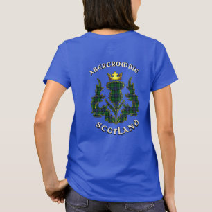 Abercrombie Clan Badge & Tartan w/Motto T-Shirt
