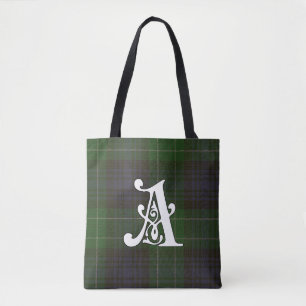 Abercrombie Clan Tartan Monogram Tote Bag