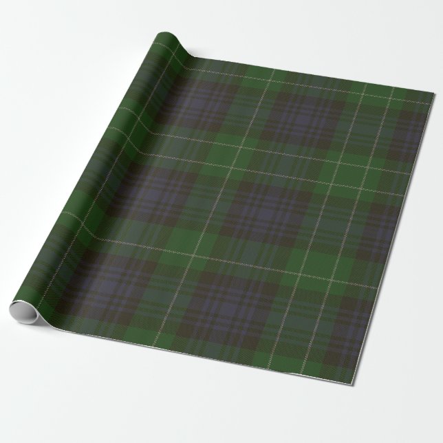 Abercrombie Clan Tartan Wrapping Paper (Unrolled)