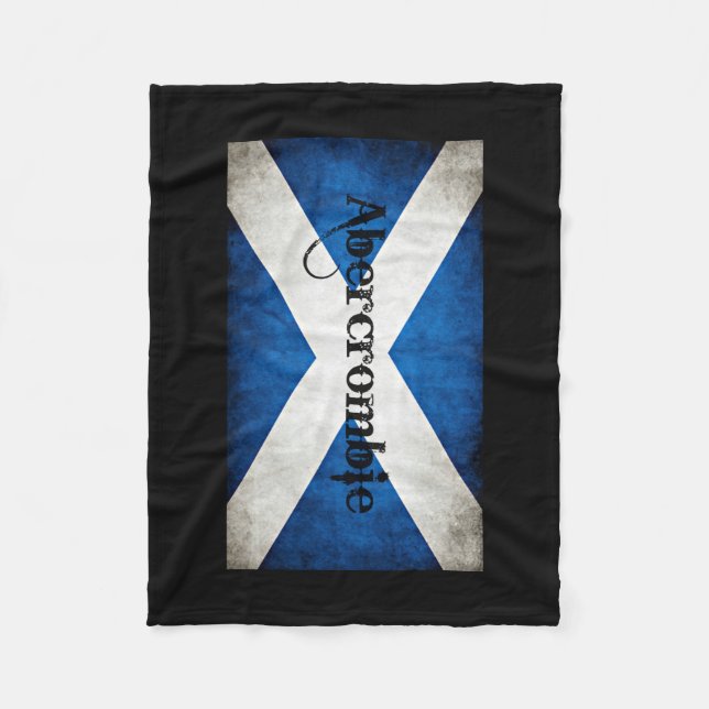 Abercrombie Grunge Flag Fleece Blanket (Front)