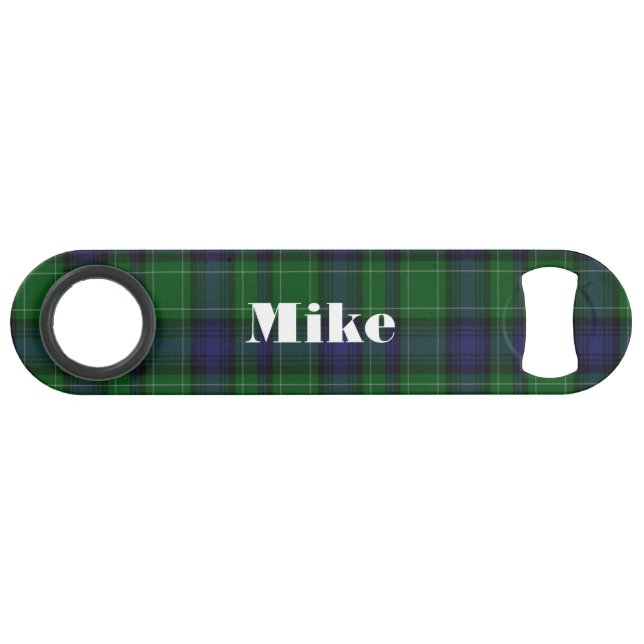 Abercrombie Plaid Custom Speed Bottle Opener (Front (Horizontal))
