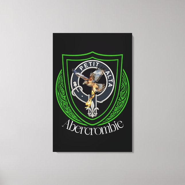Abercrombie Scottish Clan Crest Canvas Print (Front)