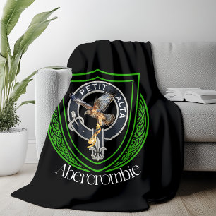 Abercrombie Scottish Clan Crest Fleece Blanket