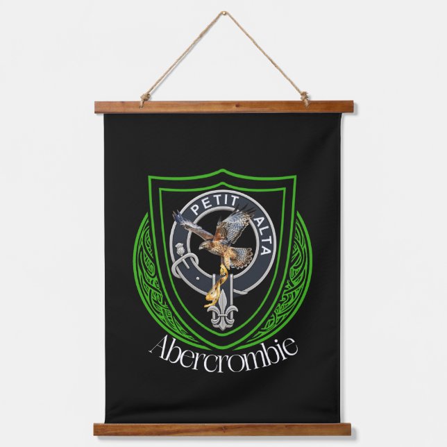 Abercrombie Scottish Clan Crest Hanging Tapestry (Front)
