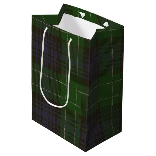 Abercrombie Tartan Medium Gift Bag (Front Angled)
