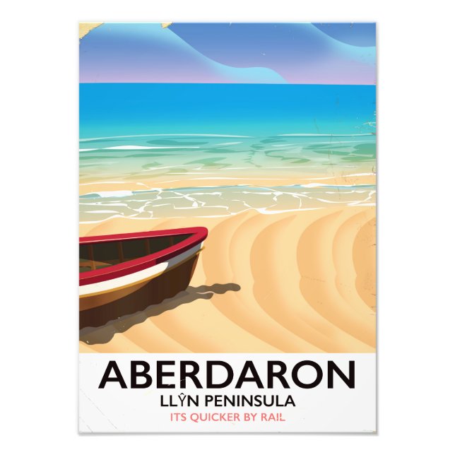 Aberdaron, Llŷn Peninsula Wales seaside poster (Front)