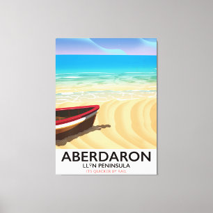 Aberdaron, Llŷn Peninsula Wales seaside poster Canvas Print