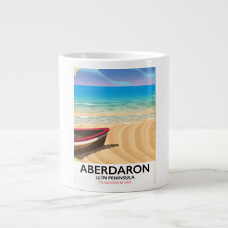 Aberdaron, Llŷn Peninsula Wales seaside poster Large Coffee Mug