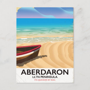 Aberdaron, Llŷn Peninsula Wales seaside poster Postcard
