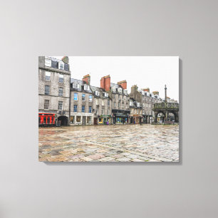 Aberdeen Castlegate view canvas print