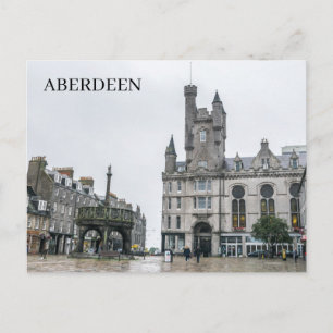 Aberdeen Castlegate view postcard