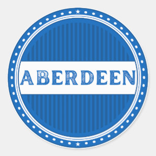 Aberdeen City Pride Emblem – Scottish Identity Classic Round Sticker