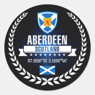 Aberdeen Classic Round Sticker