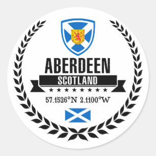 Aberdeen Classic Round Sticker