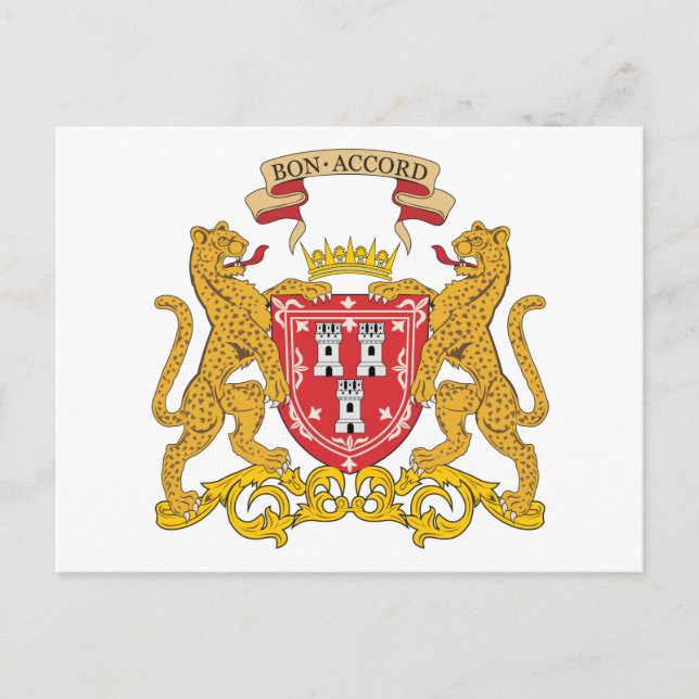 Aberdeen Coat Of Arms Postcard (Front)