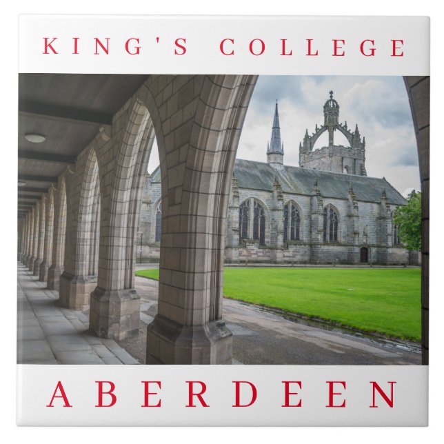 Aberdeen King's College ceramic tile (Front)