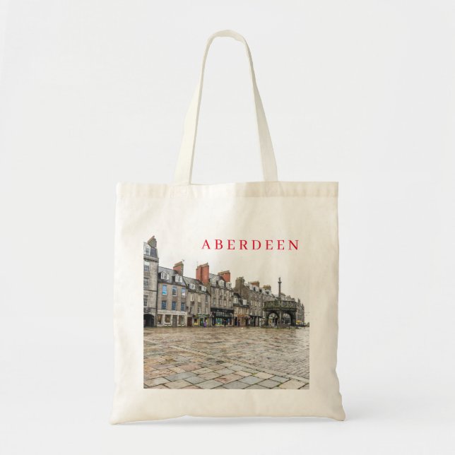 Aberdeen Mercat Cross view tote bag (Front)