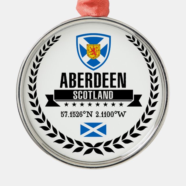 Aberdeen Metal Tree Decoration (Front)