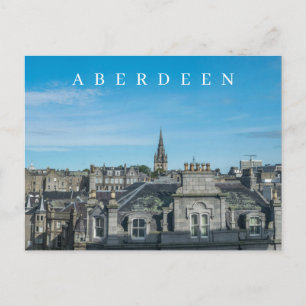 Aberdeen panoramic view postcard