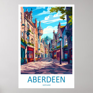 Aberdeen Park Vintage Ski Travel National Poster