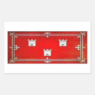 Aberdeen Rectangular Sticker
