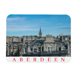 Aberdeen rooftops view fridge magnet