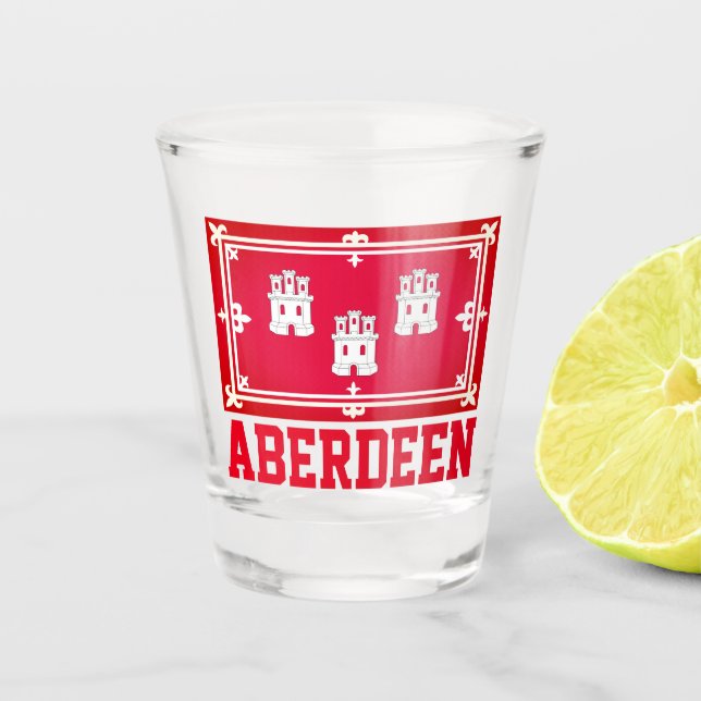 Aberdeen, SCOTLAND Shot Glass (Front)