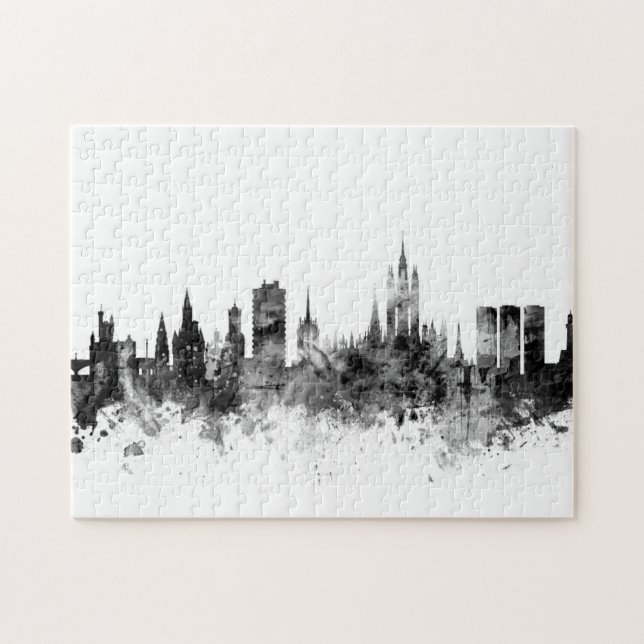 Aberdeen Scotland Skyline Jigsaw Puzzle (Horizontal)