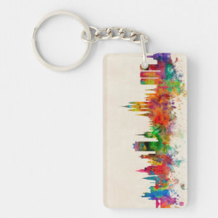 Aberdeen Scotland Skyline Key Ring