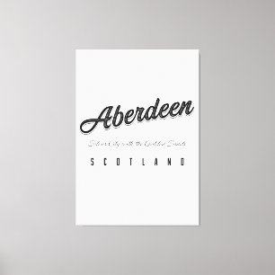 Aberdeen "Silver City with the Golden Sands" Canvas Print