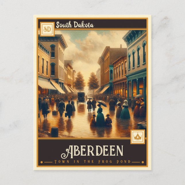 Aberdeen, South Dakota | Vintage Postcard (Front)