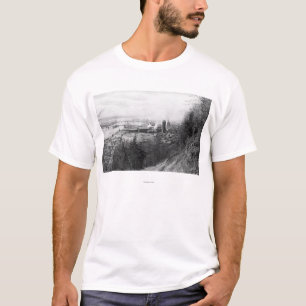 Aberdeen, WA Town View Mill and Harbour Photograp T-Shirt