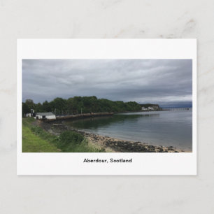 Aberdour Harbour - Beach on a Cloudy Morning Postcard