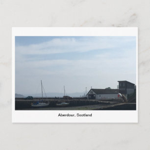 Aberdour Harbour on a Bright Day Postcard