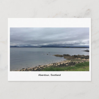 Aberdour, Scotland - Cloudy Beach Postcard