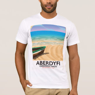 Aberdyfi, Ceredigion Wales vintage travel poster T-Shirt